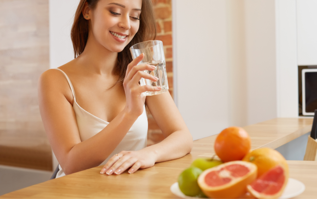 Woman Drinking Water