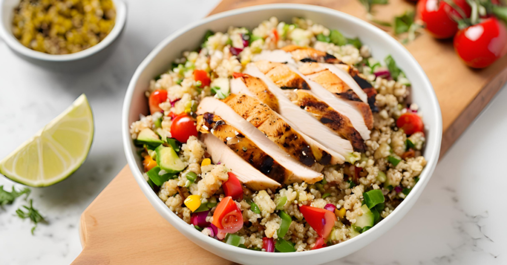 Quinoa Salad with Grilled Chicken